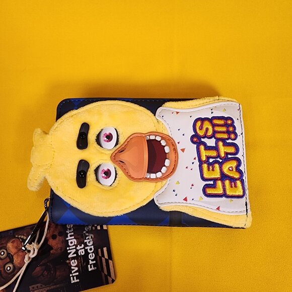 Loungefly Five Nights at Freddy's Chica Plush Cosplay Zip Around Wallet NEW - Picture 8 of 14